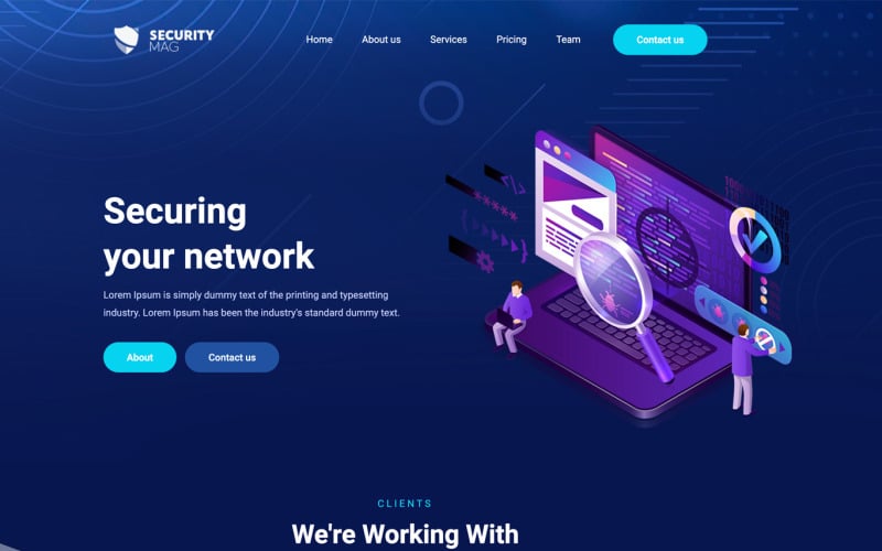 SecurityMag - IT Security - Theme Website template SecurityMag - IT Security - Theme Website template