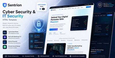 Sentrion - Cyber Security & IT Security HTML Template