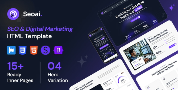 Seoai - SEO Agency & Digital Marketing HTML Template Seoai - SEO Agency & Digital Marketing HTML Template