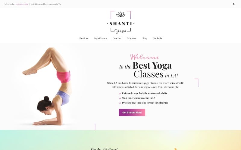 Shanti - Yoga Studio WordPress Theme Shanti - Yoga Studio WordPress Theme