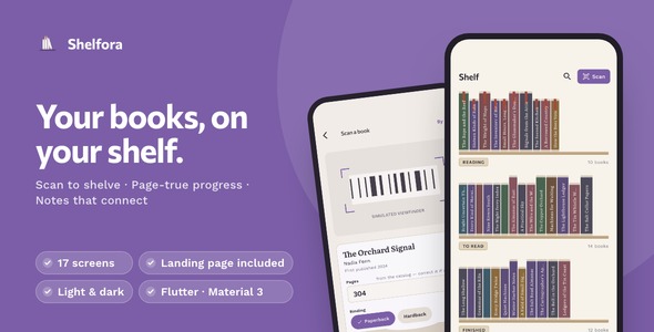 Shelfora | Flutter AI Book Tracker App with Laravel Key Proxy Shelfora | Flutter AI Book Tracker App with Laravel Key Proxy
