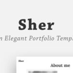 Sher - Responsive Portfolio Website Template