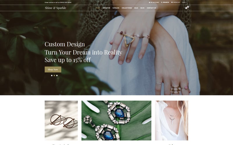 Shine & Sparkle - Jewelry Clean Shopify Theme Shine & Sparkle - Jewelry Clean Shopify Theme
