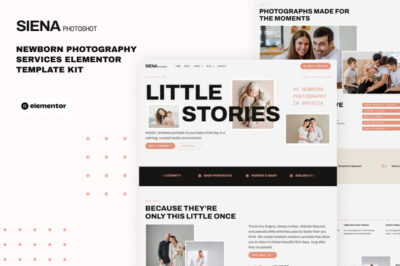 Siena - Newborn & Maternity Photography Services Elementor Pro Template Kit