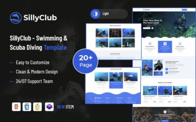 SillyClub - Swimming & Scuba Diving HTML5 Template