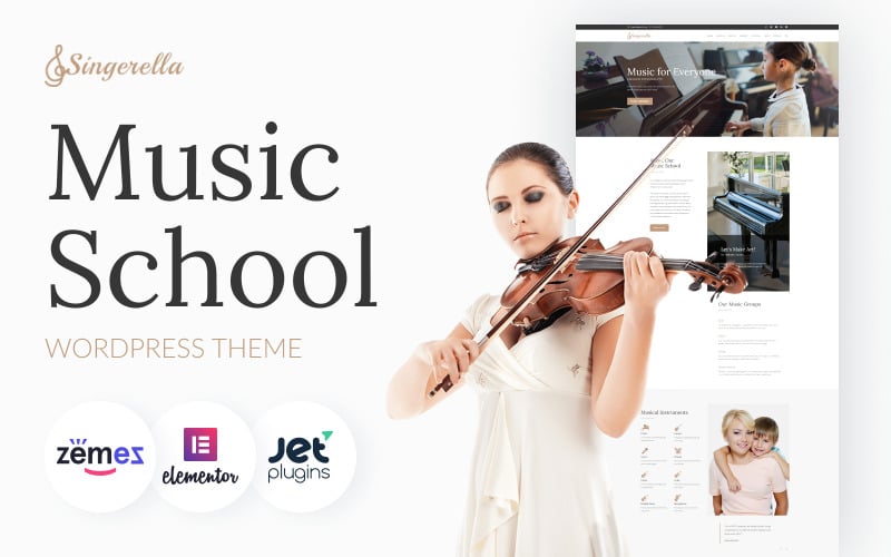 Singerella - Art & Music School WordPress Theme Singerella - Art & Music School WordPress Theme
