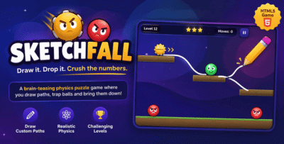 Sketchfall | HTML5 Draw and Crush Puzzle Game