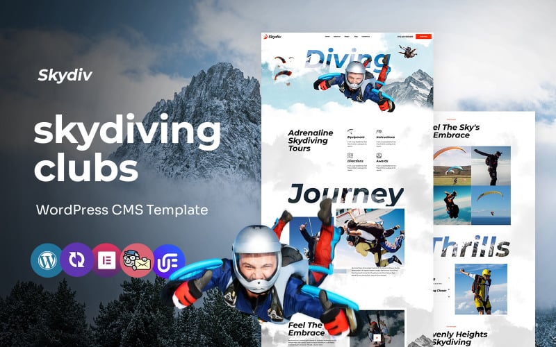Skydiv - Sky Diving Clubs Multipurpose WordPress Elementor Theme Skydiv - Sky Diving Clubs Multipurpose WordPress Elementor Theme