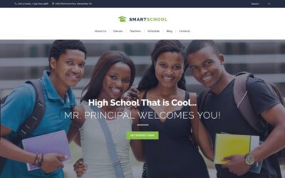 Smart School - High School Education Responsive WordPress Theme