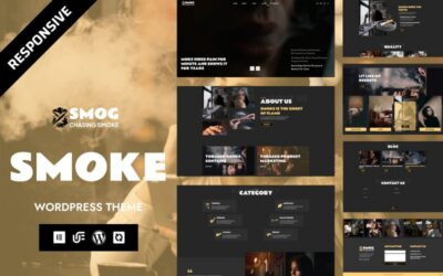 Smog - Cigars, Hookah & Tobacco Vape WooCommerce WordPress Elementor Theme