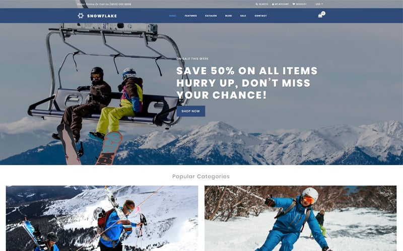 Snowflake - Skiing Online Shop Clean Shopify Theme Snowflake - Skiing Online Shop Clean Shopify Theme