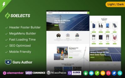 Soelects -  Wind Solar Energy and Green Energy and Construction WooCommerce Theme