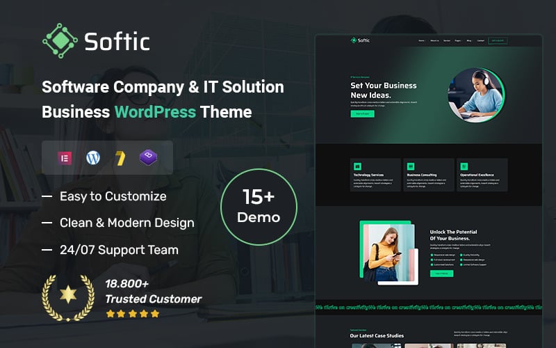 Softic - Software Company & IT Solution Business WordPress Theme Softic - Software Company & IT Solution Business WordPress Theme
