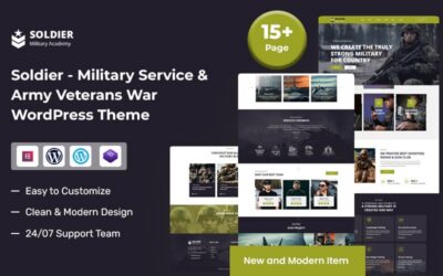 Soldier - Military Service & Army Veterans War WordPress Theme