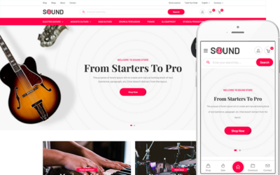 Sound - Audio Equipment, Musical Instruments WooCommerce WordPress Theme