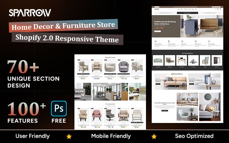 Sparrow Decor – Modern Furniture & Home Decor Shopify Theme Sparrow Decor – Modern Furniture & Home Decor Shopify Theme