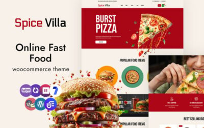 Spicevilla -  Online Fast Food Restaurant Multipurpose WooCommerce Theme