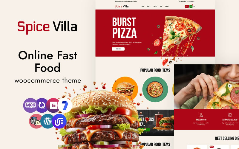 Spicevilla - Online Fast Food Restaurant Multipurpose WooCommerce Theme Spicevilla - Online Fast Food Restaurant Multipurpose WooCommerce Theme