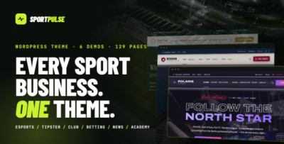 SportPulse  - Sports Club & Esports WordPress Theme