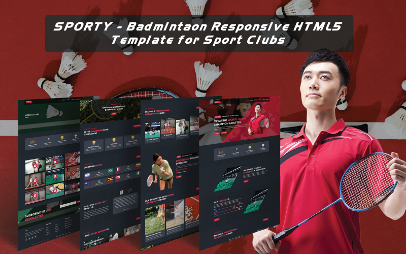 Sporty - Badminton responsive html5 template for sport clubs Sporty - Badminton responsive html5 template for sport clubs