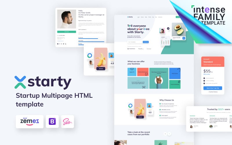 Starty - IT Startup Company Website Template Starty - IT Startup Company Website Template