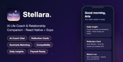 Stellara | AI Life Coach and Relationship Companion - React Native
