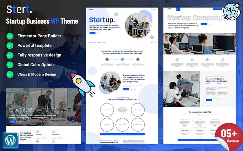Stert - Startup Business WordPress Theme Stert - Startup Business WordPress Theme