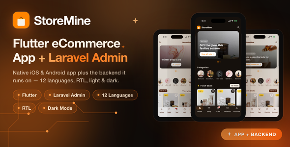 StoreMine | Flutter eCommerce App With Laravel Admin Panel StoreMine | Flutter eCommerce App With Laravel Admin Panel