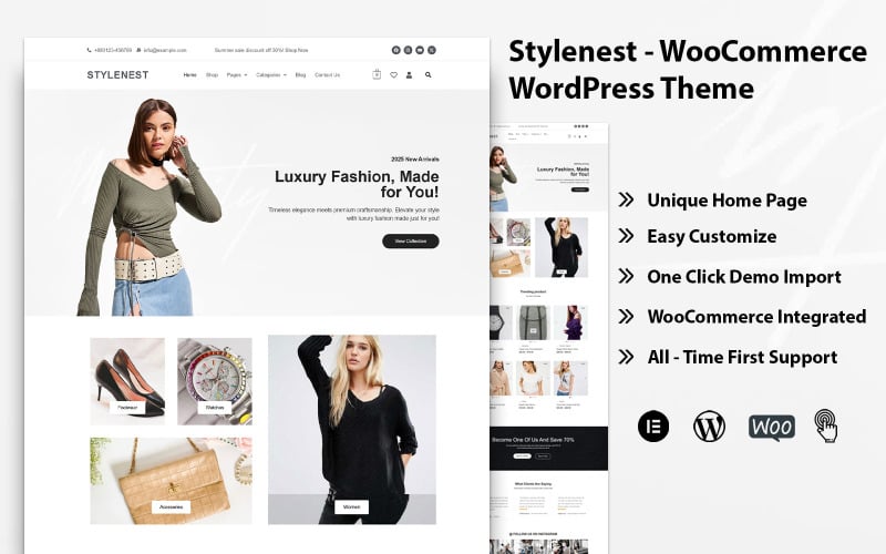 Stylenest - Minimal Fashion Store WordPress WooCommerce Theme Stylenest - Minimal Fashion Store WordPress WooCommerce Theme