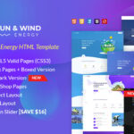 Sun and Wind Energy HTML Template Website Template