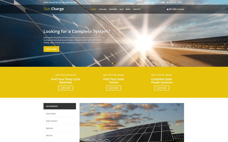 Sun Charge - Industrial Multilanguage Futuristic Shopify Theme Sun Charge - Industrial Multilanguage Futuristic Shopify Theme