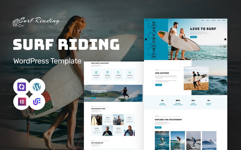 Surf Riading - Surfing Club and Surf Board WordPress Elementor Theme Surf Riading - Surfing Club and Surf Board WordPress Elementor Theme