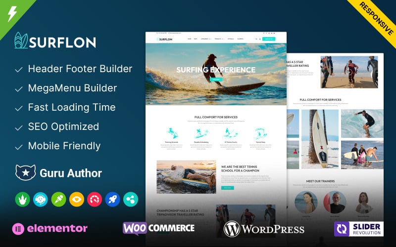 Surflon - Surfing Club and Surf Board Elementor WordPress Theme Surflon - Surfing Club and Surf Board Elementor WordPress Theme