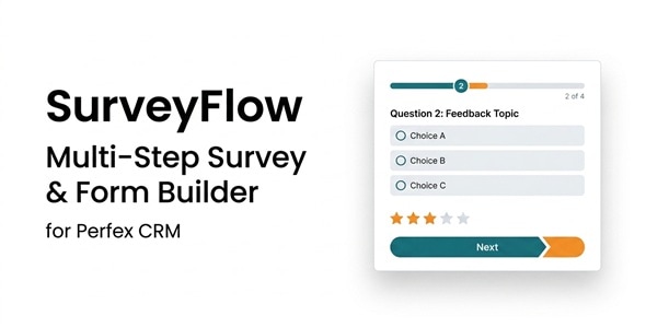 SurveyFlow – Multi-Step Survey & Form Builder for Perfex CRM SurveyFlow – Multi-Step Survey & Form Builder for Perfex CRM