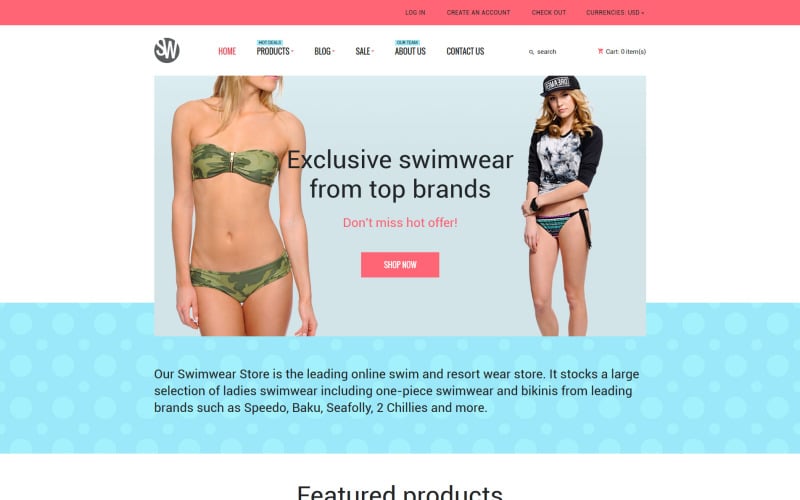 Swimwear Shopify Theme Swimwear Shopify Theme