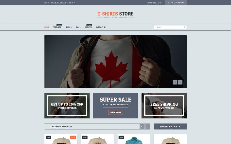 T-shirt Shop Responsive Shopify Theme T-shirt Shop Responsive Shopify Theme