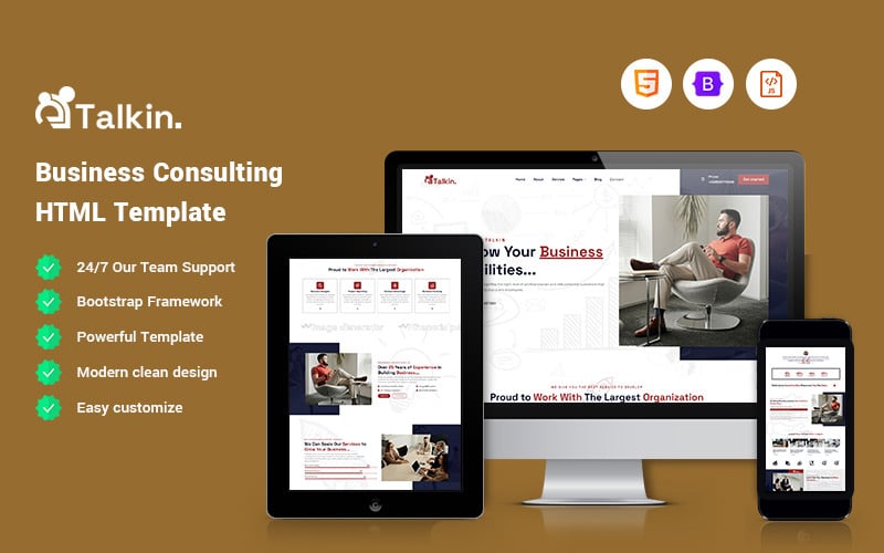 Talkin - Business Consulting website Template Talkin - Business Consulting website Template