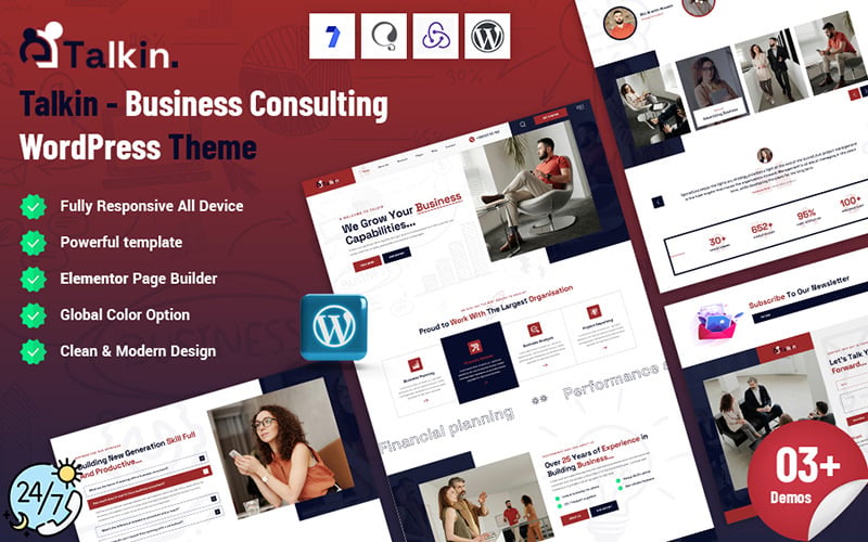 Talkin - Business Consulting WordPress Theme Talkin - Business Consulting WordPress Theme