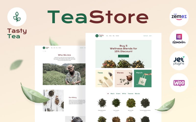 Tasty Tea - Tea eCommerce Website Template WooCommerce Theme Tasty Tea - Tea eCommerce Website Template WooCommerce Theme