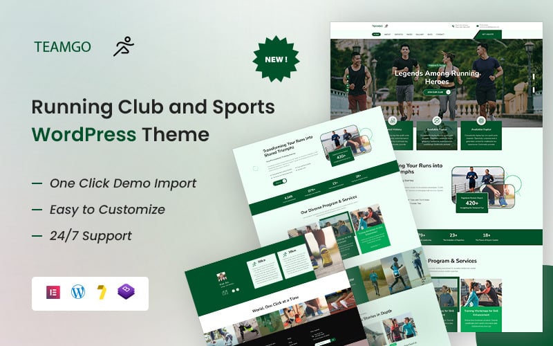 Teamgo – Running Club & Fitness WordPress Theme Teamgo – Running Club & Fitness WordPress Theme