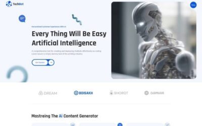 Techbot –  Artificial Intelligence & Technology  WordPress Theme