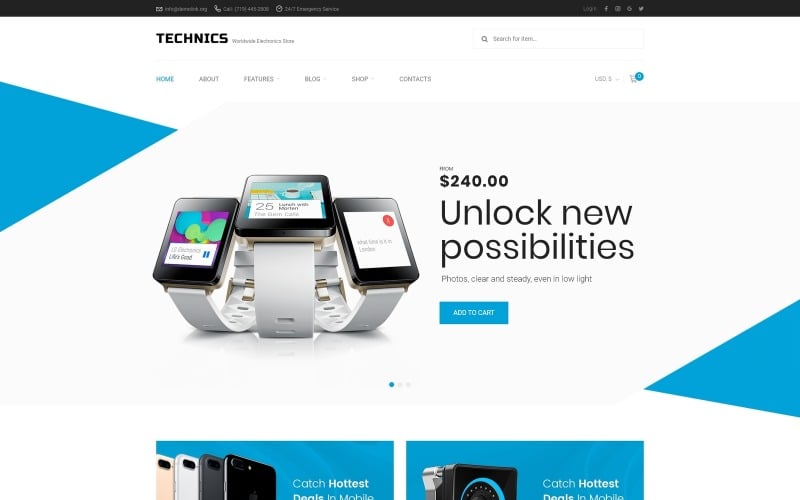 Technics - Electronics Store WooCommerce Theme Technics - Electronics Store WooCommerce Theme