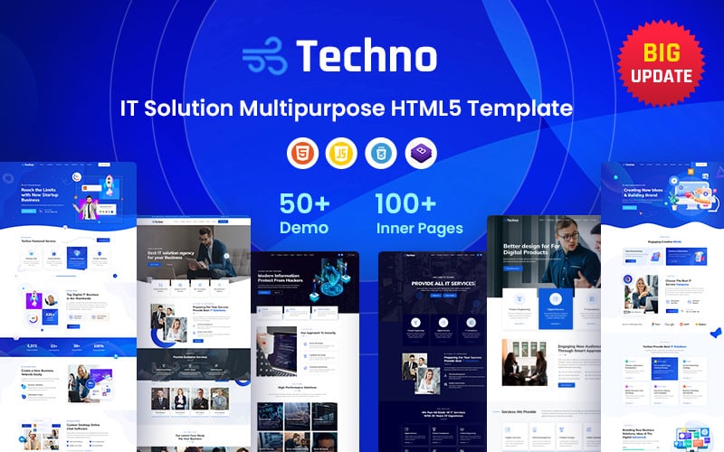 Techno - Best IT Solution and Multi-Purpose Bootstrap HTML5 Website Template + RTL Techno - Best IT Solution and Multi-Purpose Bootstrap HTML5 Website Template + RTL