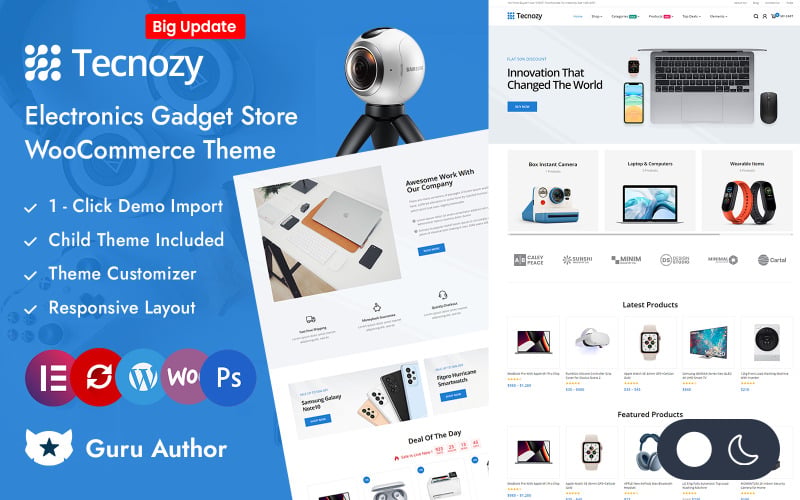 Technozy - Electronics Gadget Store Elementor WooCommerce Responsive Theme Technozy - Electronics Gadget Store Elementor WooCommerce Responsive Theme