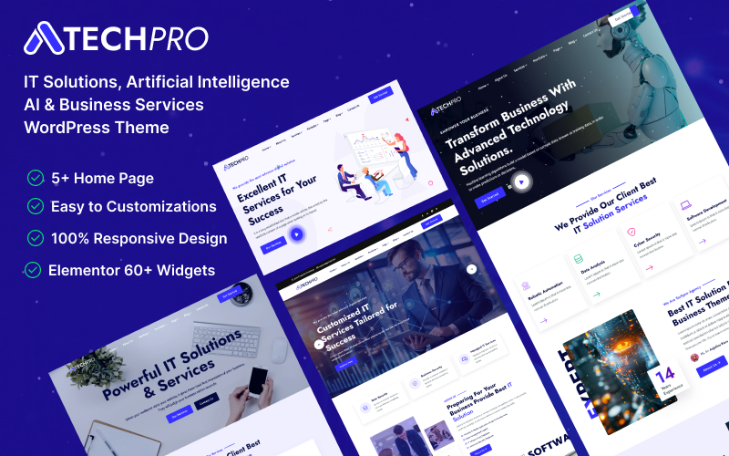 TechPro - IT Solutions, Artificial Intelligence AI & Business Services WordPress Theme TechPro - IT Solutions, Artificial Intelligence AI & Business Services WordPress Theme