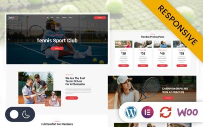 Tennisco - Tennis & Sports Club Elementor WordPress Responsive Theme