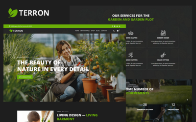 Terron - WooCommerce Theme for Landscape Design and Landscaping Services.