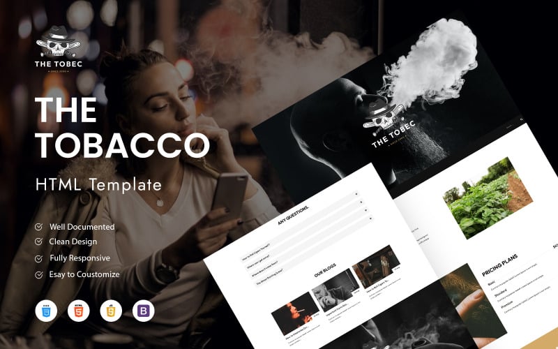 The Tobec - Cigars And Tobacco HTML Template The Tobec - Cigars And Tobacco HTML Template