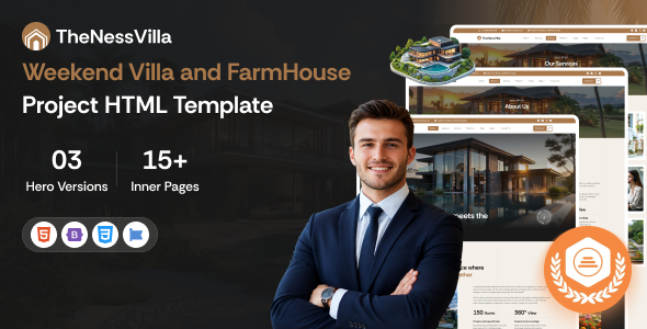 TheNessVilla - Weekend Villa and FarmHouse Project HTML Template TheNessVilla - Weekend Villa and FarmHouse Project HTML Template