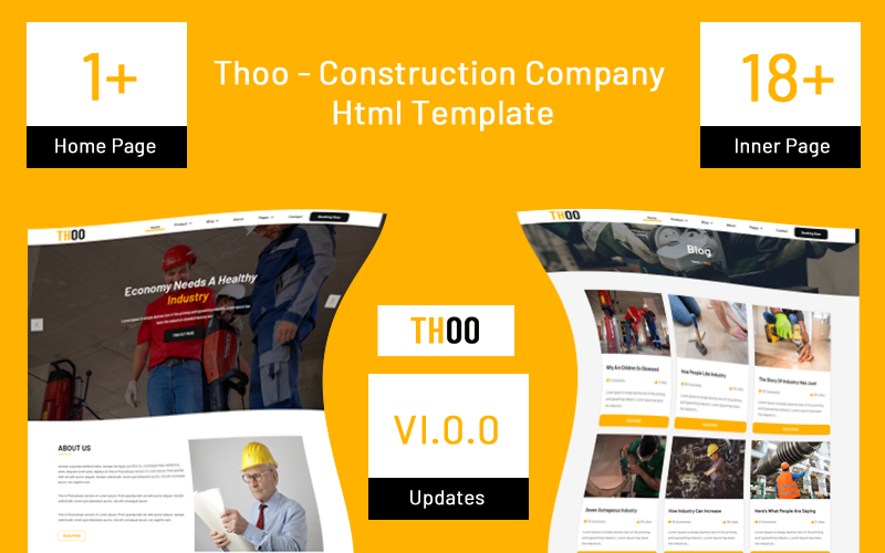 Thoo - Construction Company Website Template Thoo - Construction Company Website Template